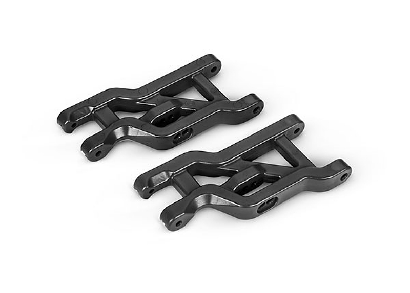 These are the Traxxas Heavy Duty Front Suspension Arms, Black (2)
