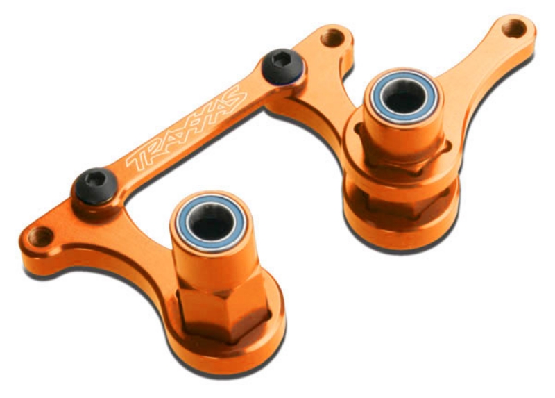 These are the Traxxas Steering Bellcranks, Drag link (Orange-Anodized 6061-T6 Aluminum) w/ Hardware