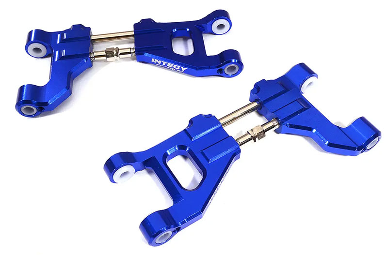 Integy Billet Machined Upper Suspension Arms (Blue): Maxx