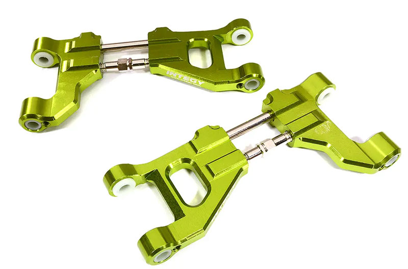 Integy Billet Machined Upper Suspension Arms (Green) Maxx
