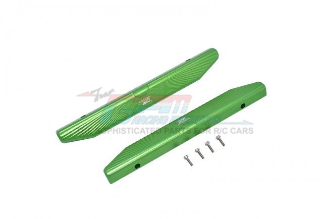 GPM Aluminum Chassis Nerf Bars (Longer Version) (Green)