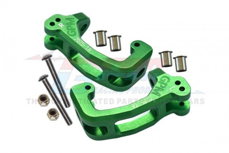 GPM Aluminum Front C-Hubs (Green)