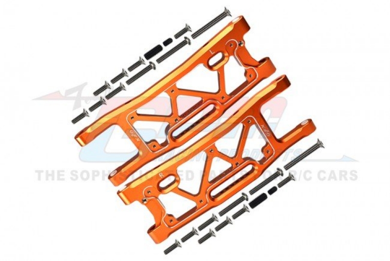 GPM Aluminium Rear Lower Arms w/ Hardware (Orange)