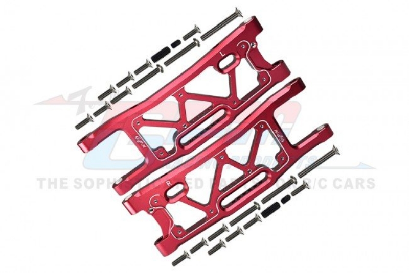 GPM Aluminium Rear Lower Arms w/ Hardware (Red)