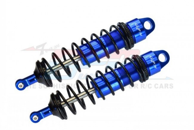 GPM Aluminum 6061-T6 Front Adjustable Spring Dampers for Traxxas Sledge (Blue)