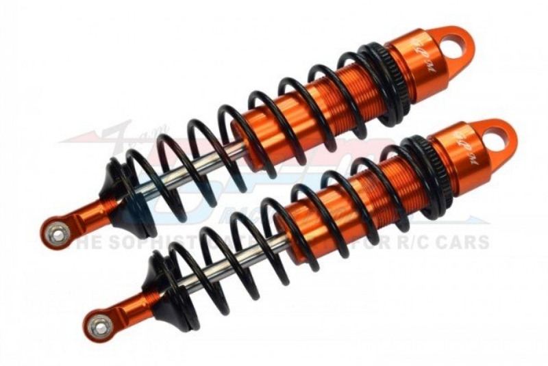 GPM Aluminum 6061-T6 Rear Adjustable Spring Dampers for Traxxas Sledge (Orange)