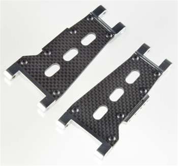 Integy Aluminum Rear Lower Arms for the Traxxas Stampede 2WD & Rustler (Silver)