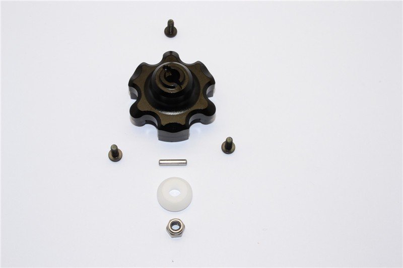 GPM Aluminum Spur Gear Adapter for X-Maxx (Black)