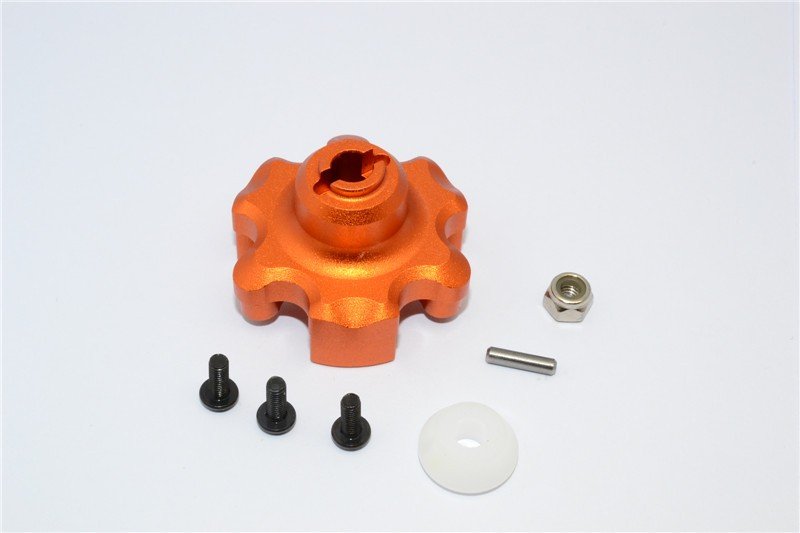 GPM Aluminum Spur Gear Adapter for X-Maxx (Orange)