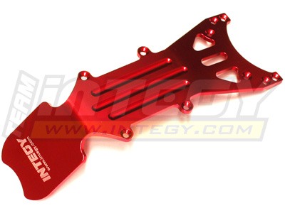 Integy Aluminum Type II Front Skid Plate (Red): T-Maxx .15, 2.5, 3.3, & E-Maxx