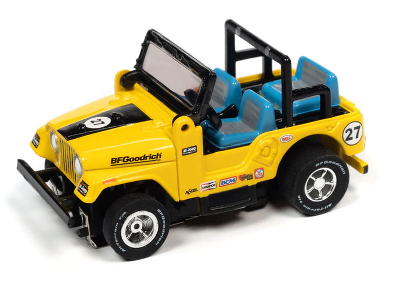 Auto World 1979 Jeep CJ-7 (Yellow) Rally World Stage X-Traction HO