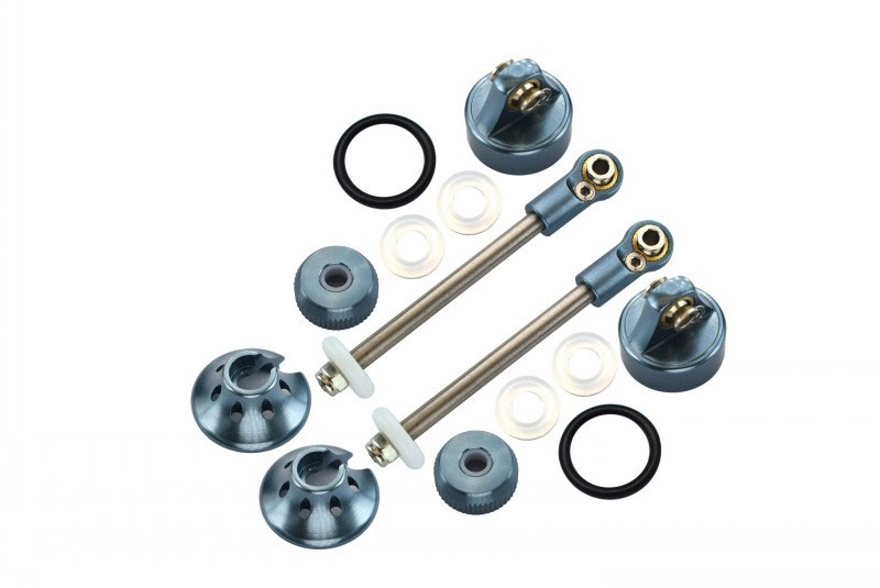 GPM Alloy Rebuild Kit For SLA102R Rear Damper, Slash Rustler Stampede Bandit (Gray Silver)