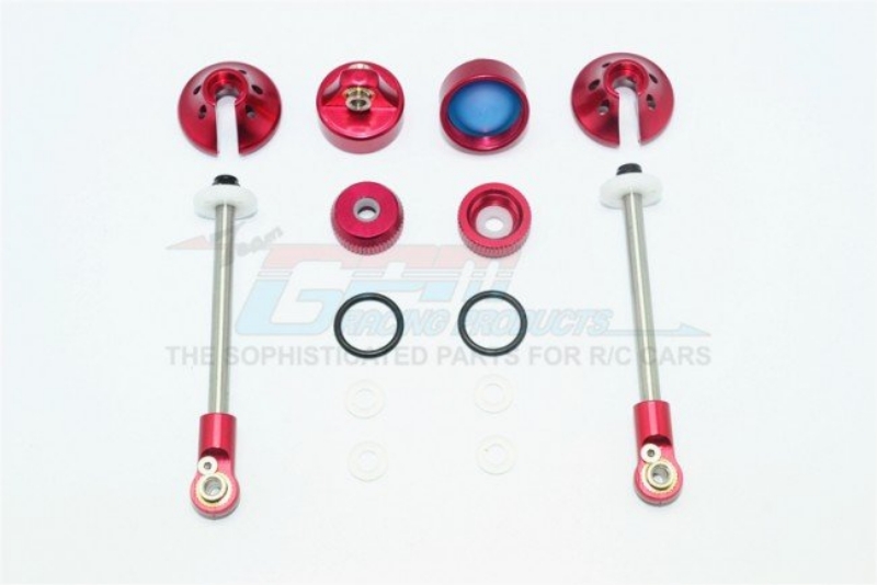 GPM Alloy Rebuild Kit For SLA102R Rear Damper, Slash Rustler Stampede Bandit (Red)