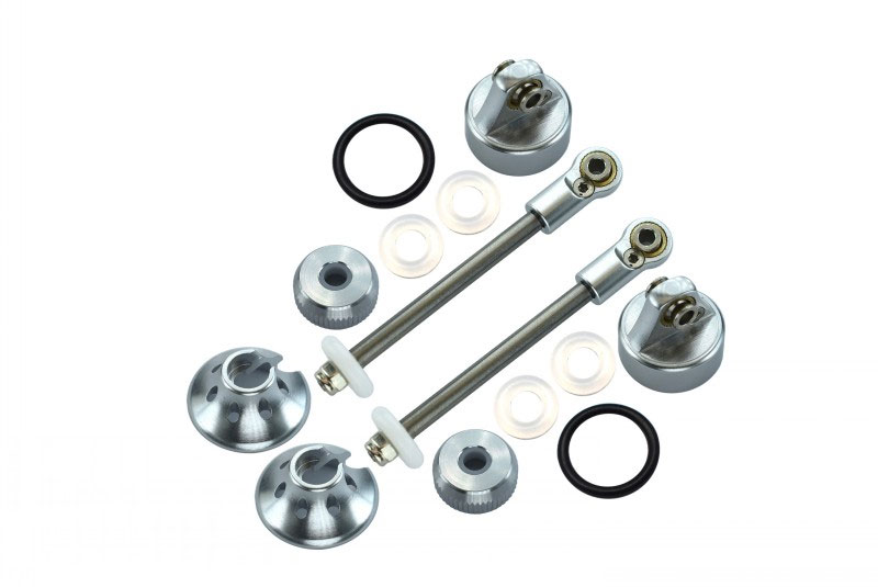 GPM Alloy Rebuild Kit For SLA102R Rear Damper, Slash Rustler Stampede Bandit (Silver)