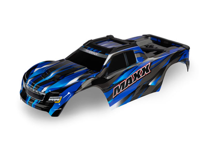 Traxxas Maxx Blue Painted Body Assembled w/Decals Applied (Extended Chassis - 352mm Wheelbase)