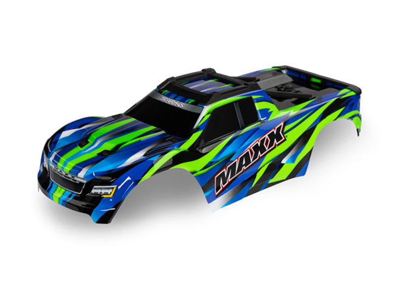Traxxas Maxx Green Painted Body Assembled w/Decals Applied