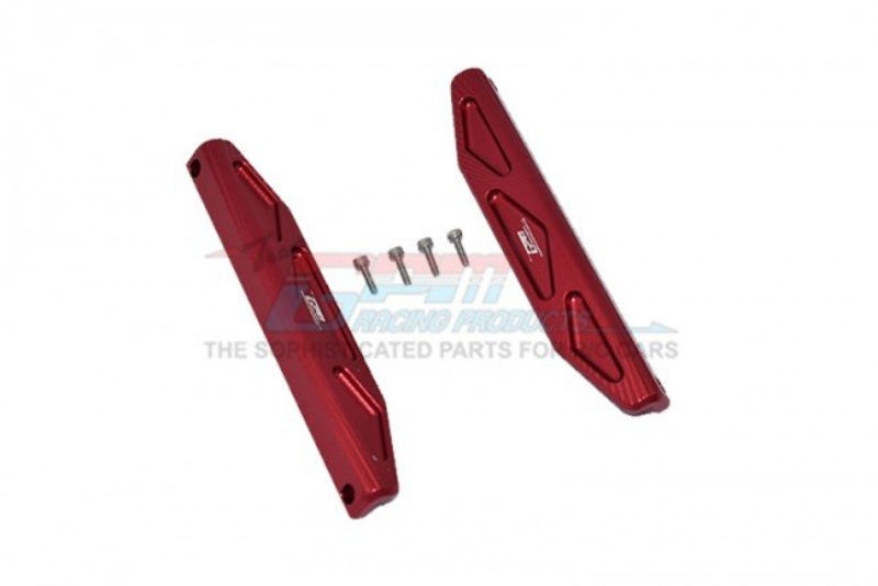 GPM Aluminum Chassis Nerf Bars For Hoss 4x4 (Red)