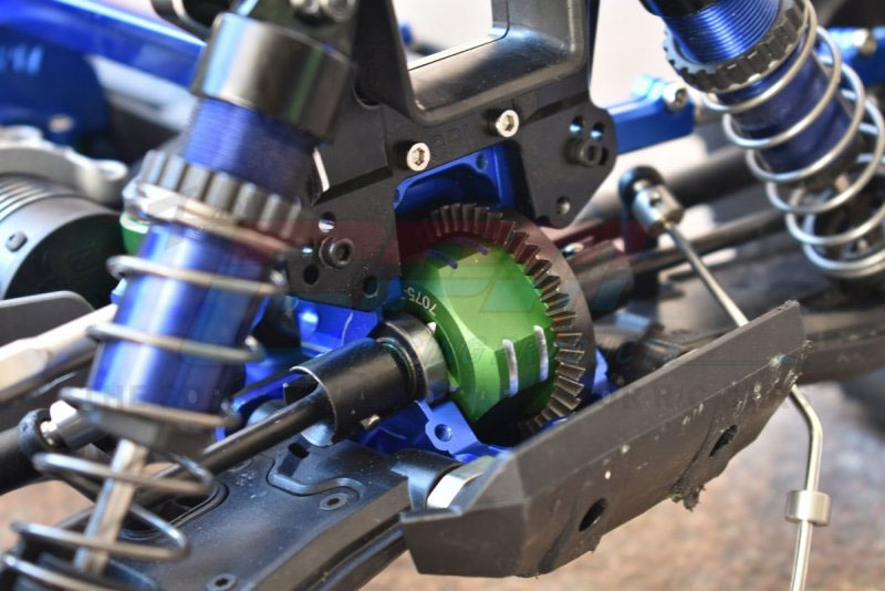 GPM Black Aluminum 7075-T6 Front/Rear Gear Box - 28pc set: Sledge