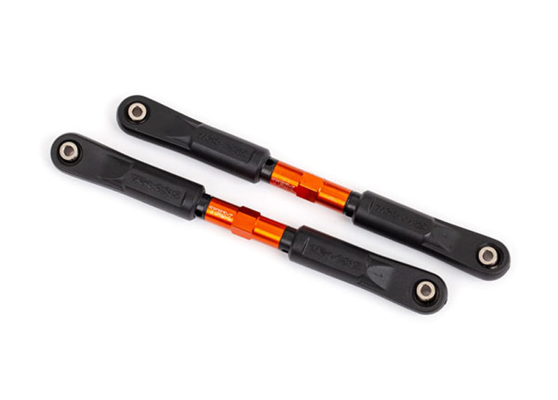 Traxxas Front Camber Links (Tubes Orange-Anodized 7075-T6 Aluminum) (117mm) (2): Sledge