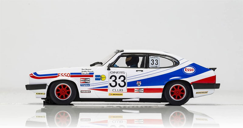 Scalextric Ford Capri MKIII - Spa 24hrs 1981 - Woodman, Buncombe & Clark 1/32 Slot Car