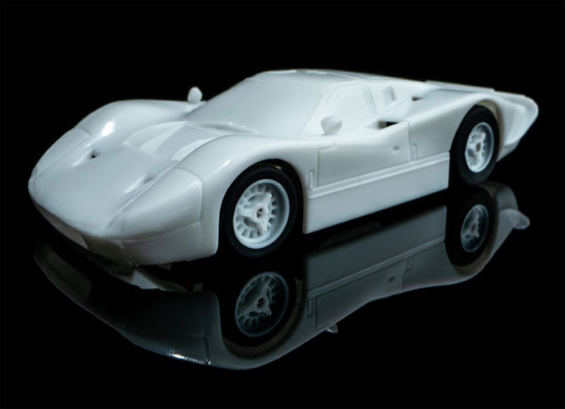 AFX Ford GT40 MK IV Paintable Mega G+ HO Slot Car