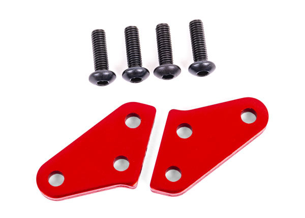 Traxxas Steering Block Arms (Aluminum, Red-Anodized) (2)