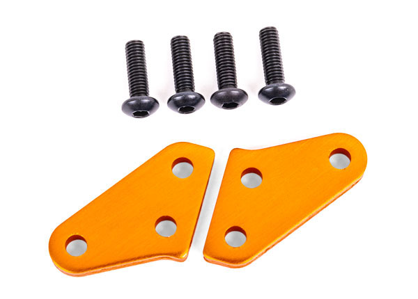 Traxxas Steering Block Arms (Aluminum, Orange-Anodized) (2)