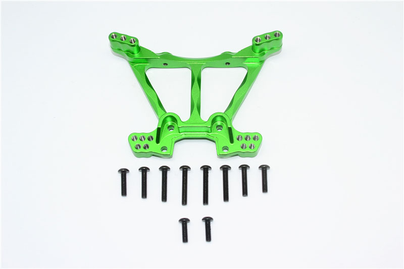 GPM Green Aluminum Rear Shock Tower for 4x4 Slash Stampede Rally