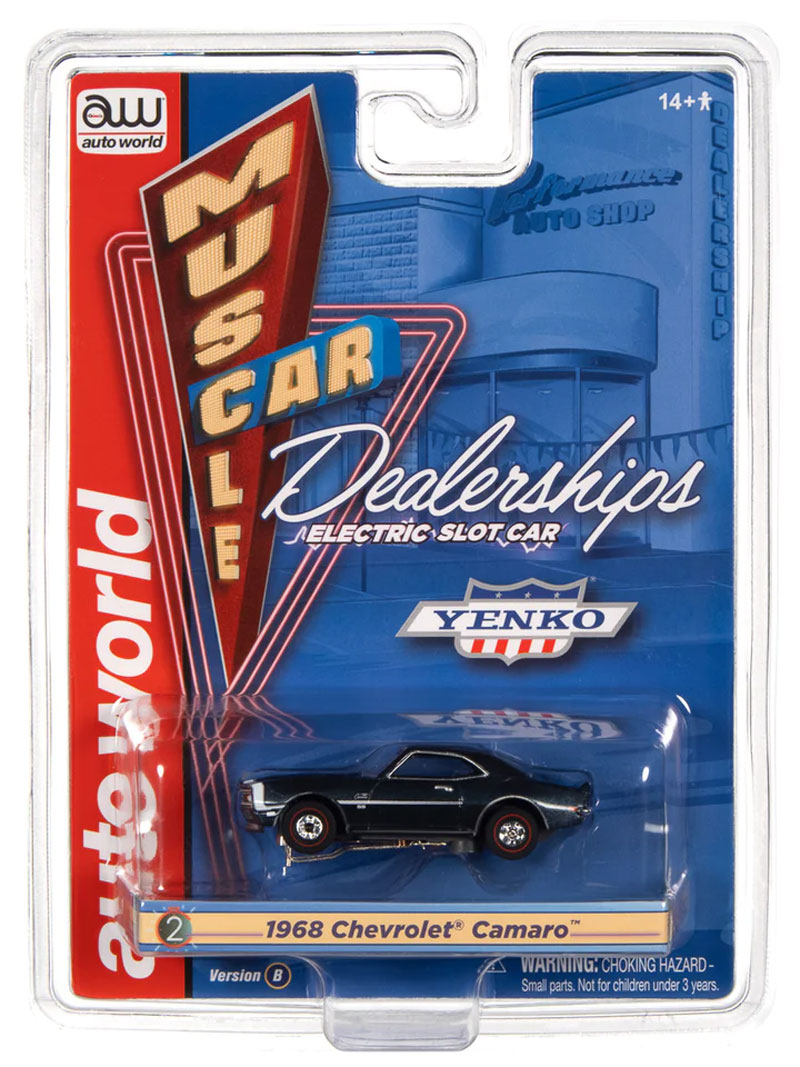 Auto World 1968 Chevrolet Camaro (Blue) Yenko Thunderjet HO Slot Car