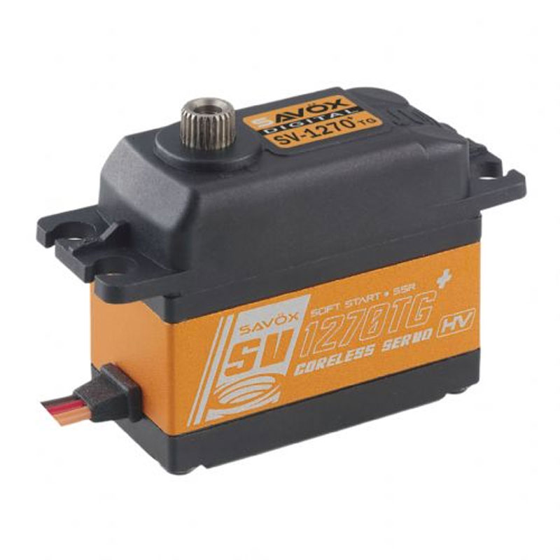 Savox SV-1270TG High Voltage Coreless Digital Servo w/ Soft Start, 0.10sec / 624.9oz @ 8.4V