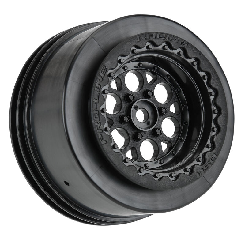 Pro-Line Showtime+ Wide SC / 2.2"/3.0" Black Drag Wheels