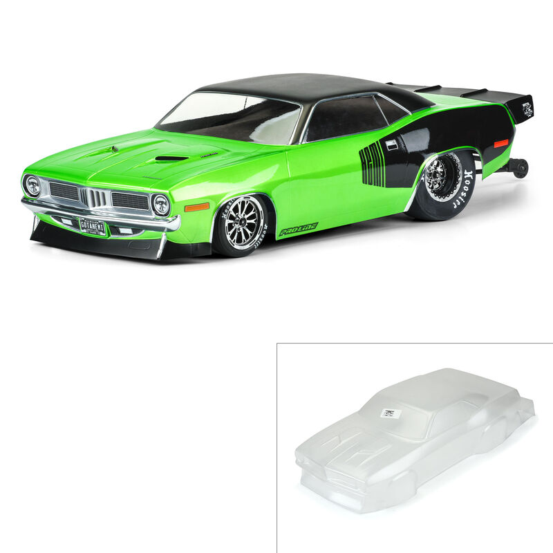 Pro-Line 1972 Plymouth Barracuda Clear Body: Losi 22S, Drag Slash