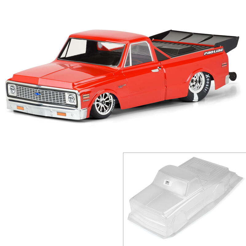 1972 CHEVY C10 ラジコンカー Pro-Line 1972 Chevy C-10 Clear Body: Losi 22S, Drag Slash, & AE