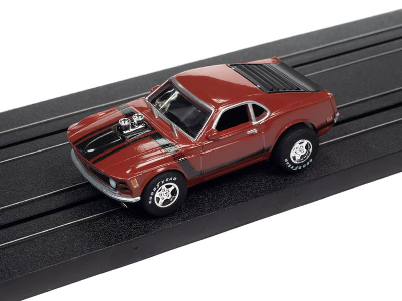 Auto World 1970 Ford Mustang Boss 302 (Red) Super III HO Slot Car