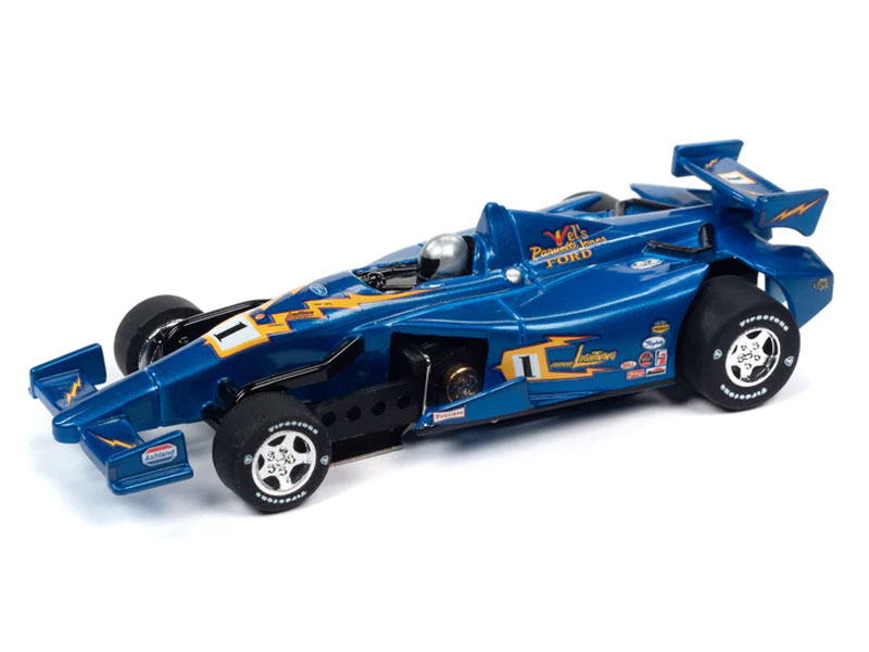 Auto World 2014 Indy Car (JL Special Blue #1) Super III HO Slot Car
