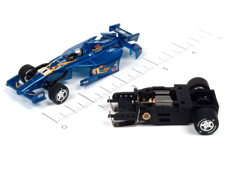 Auto World 2014 Indy Car (JL Special Blue #1) Super III HO Slot Car