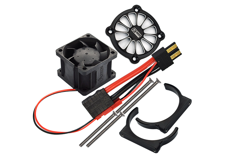 GPM Aluminum 6061-T6 Motor Heat Sink With Cooling Fan Only (Black) for Sledge (Use Only With SLE038A)