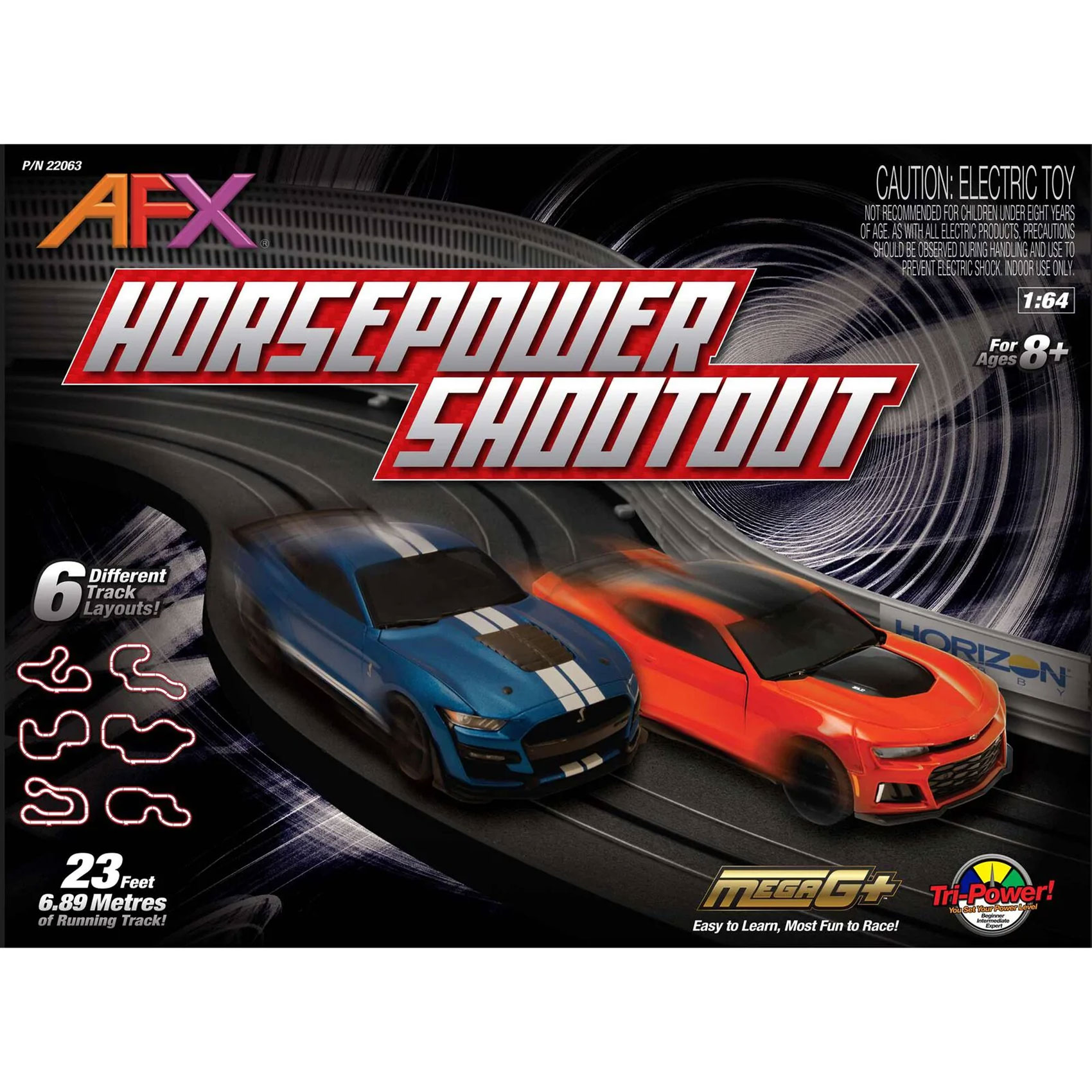 AFX Horsepower Shootout 23' Slot Car Set