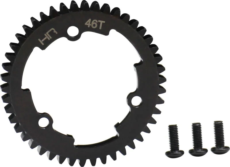 Hot Racing 46 Tooth Hardened Steel Mod 1 (1.0 metric pitch) Spur Gear