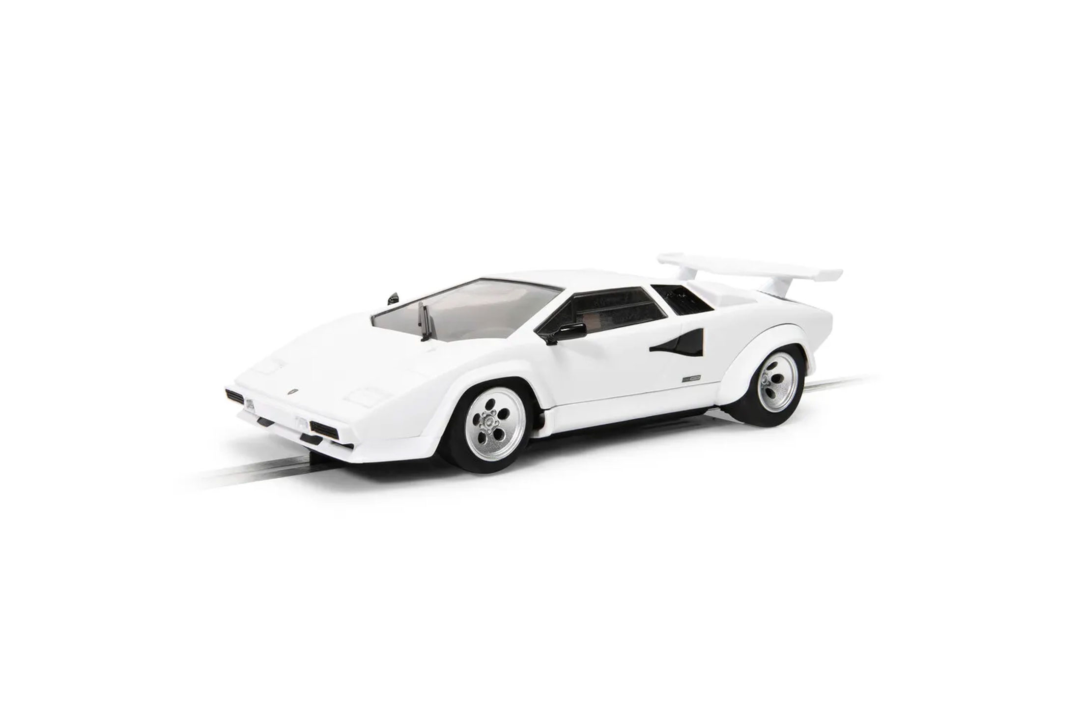 新品 SCALEXTRIC SLOT CAR ランボルギーニ 1/32 Scalextric Lamborghini Countach - White 1/32 Slot Car