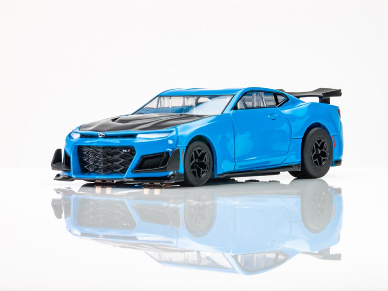 AFX Chevy Camaro 1LE Rapid Blue Mega G+ HO Slot Car