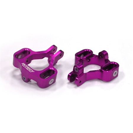 Integy Aluminum Castor Blocks for HPI Savage XL, Flux (Purple)