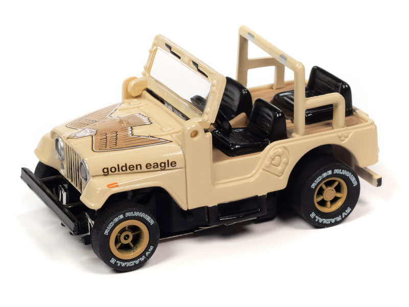 ハートのカントリーワゴン Auto World 1979 Jeep CJ-7 (Tan) X-Traction HO Slot Car