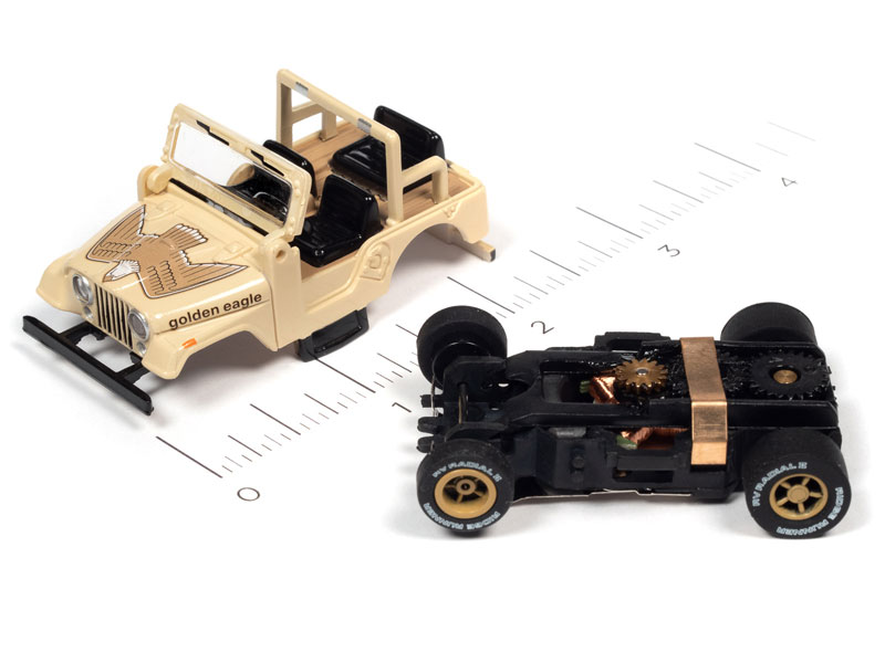 Auto World 1979 Jeep CJ-7 (Tan) X-Traction HO Slot Car