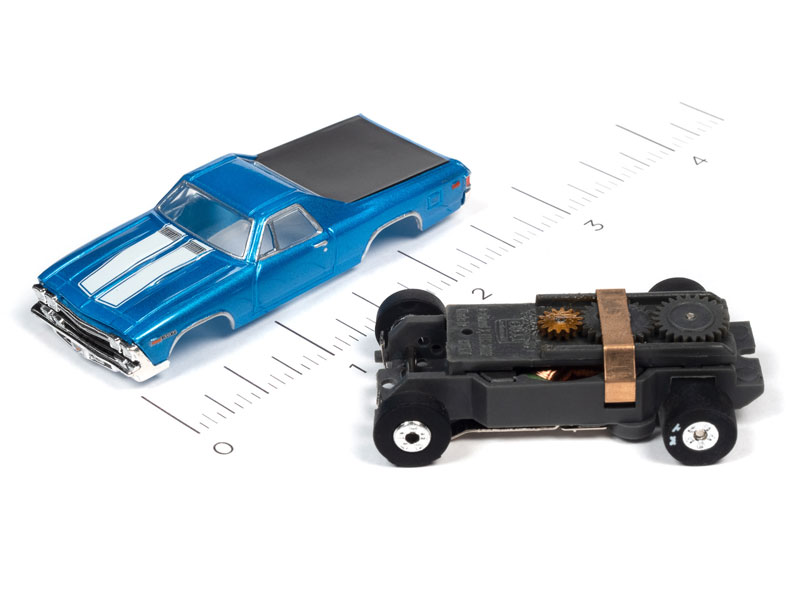 Auto World 1969 Chevrolet El Camino (Blue) Thunderjet HO