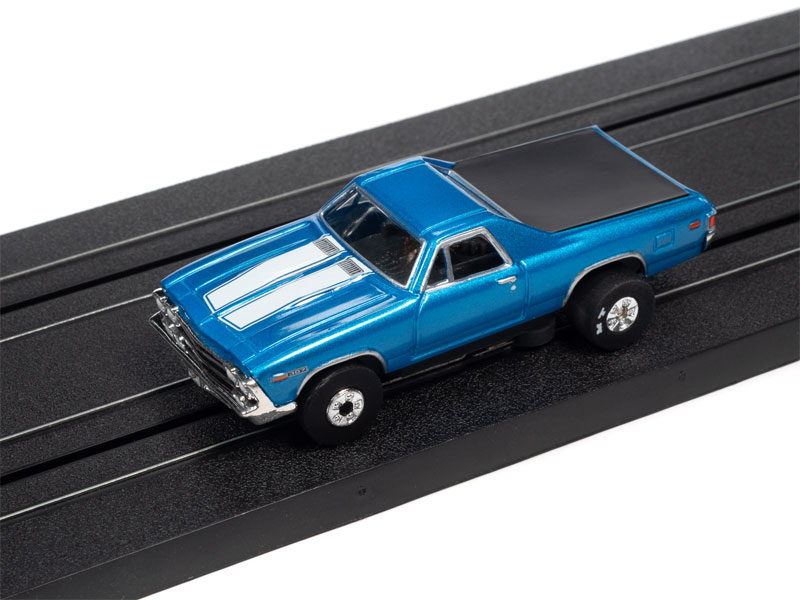 Auto World 1969 Chevrolet El Camino (Blue) Thunderjet HO Slot Car