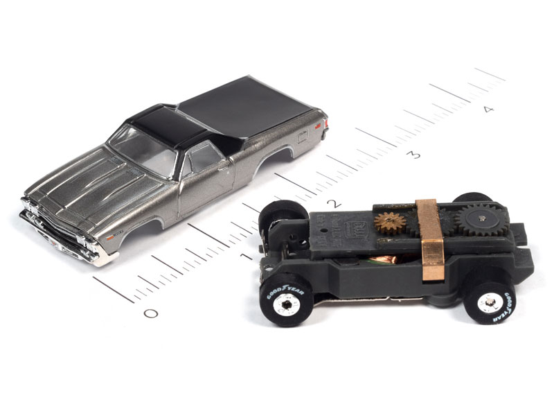Auto World 1969 Chevrolet El Camino (Silver) Thunderjet HO Slot Car