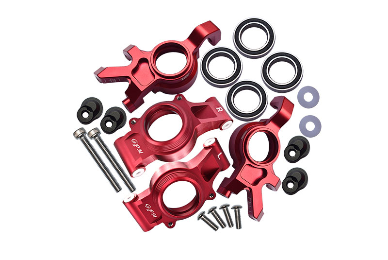 GPM Red Aluminum Front & Rear Oversized Knuckle Arm - 20pc set for X-Maxx