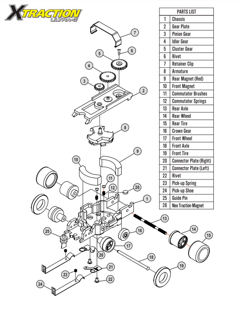 Auto World X-Traction Chassis (Frame Only) Ultra G