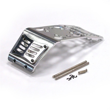 Integy Aluminum Skid Plate for the HPI Savage XL, Flux, X 4.6 (Silver)